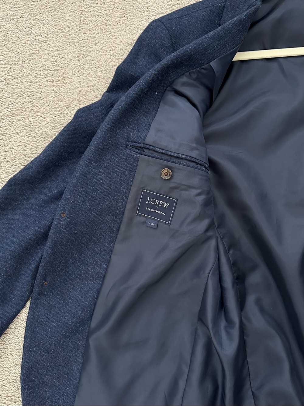 J. Crew Wool Thompson Blazer in Navy Blue - Fall / Office / Tailored - Picture 4 of 15
